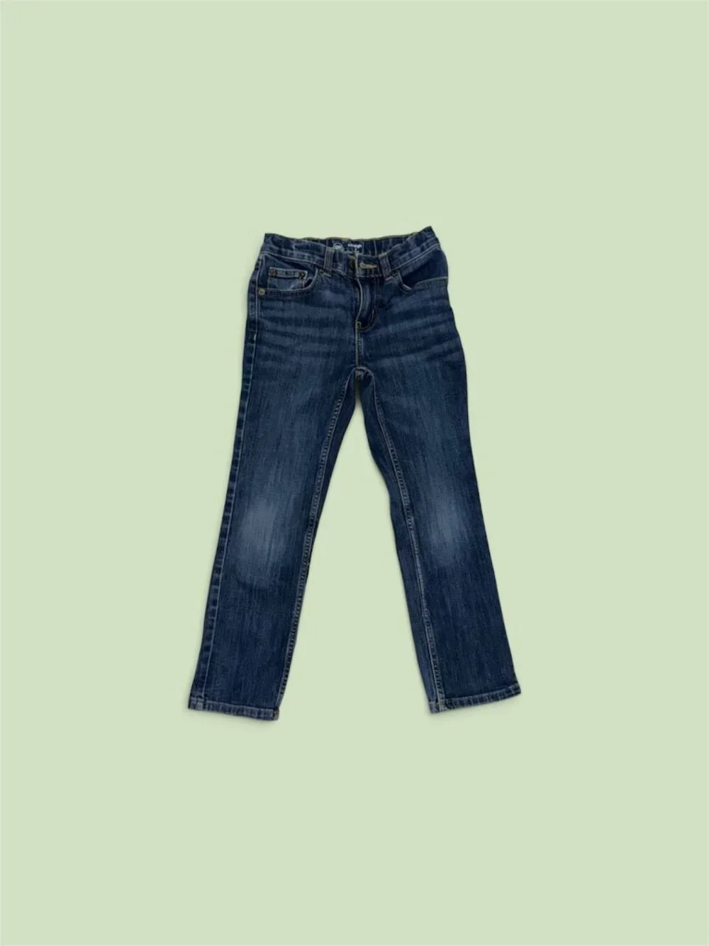 Wonder Nation Boys Straight Leg Jeans Dark Wash Size 8 GUC
